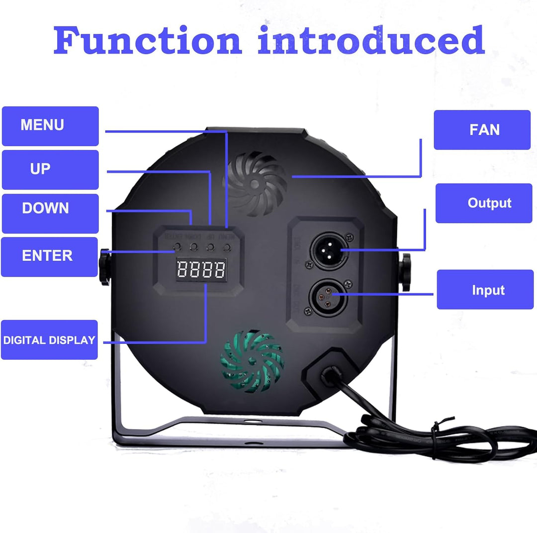 LED Par Strahler 36 LED Bühnenlicht Discolicht Partylicht DJ Licht RGB DMX512 mit Fernbedienung Bühn