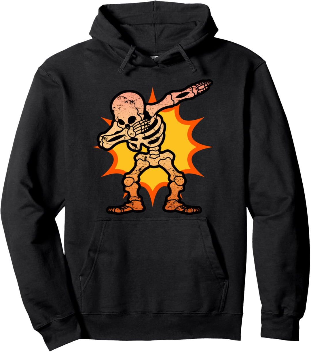 Dabbing Skelett, Halloween, Herren, Damen, Kinder, Dab Pullover Hoodie