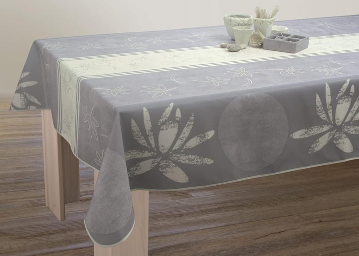 Tischdecke Fleckabweisende Lotus Ecru - Rechteckig 150 x 350 cm