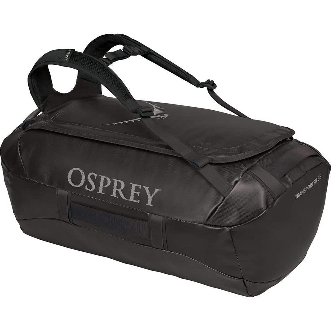 Osprey Unisex – Erwachsene Transporter 65 Duffel Bag Einheitsgrösse Schwarz, Einheitsgrösse Schwarz