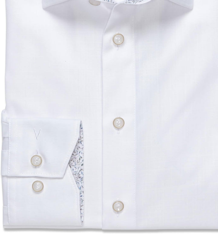 Marvelis Herren Businesshemd Langarm 726614,Einfarbig,Modern Fit,New Kent 43 Weiss 00, 43 Weiss 00