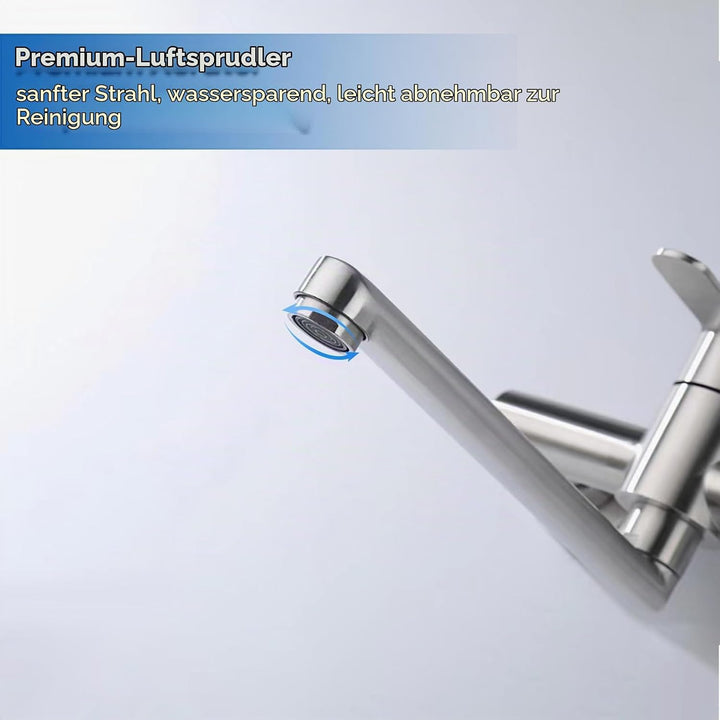 Decaura Wand Küche Wasserhahn, Küchenarmatur Wandmontage Mischbatterien Armatur, Wandarmatur Spültis