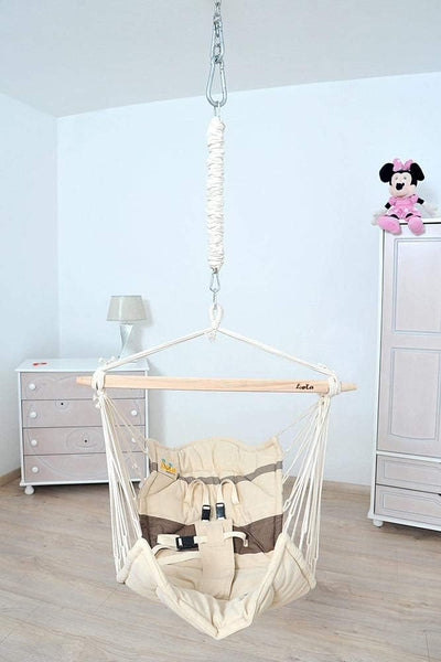 Unbekannt Lola Bella Chica Cappuccino Oeko-Tex 100 Luxus Babyhängematte Babywiege Kinderhängesessel