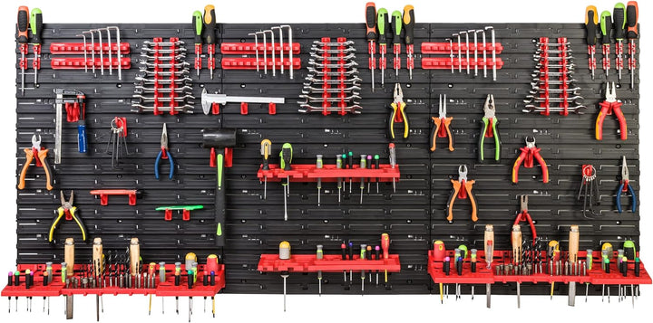 SimpleThing Lagersystem Werkstattregal | 172 x 78 cm | | Wandregal mit Werkzeughalterungen - Wandpla