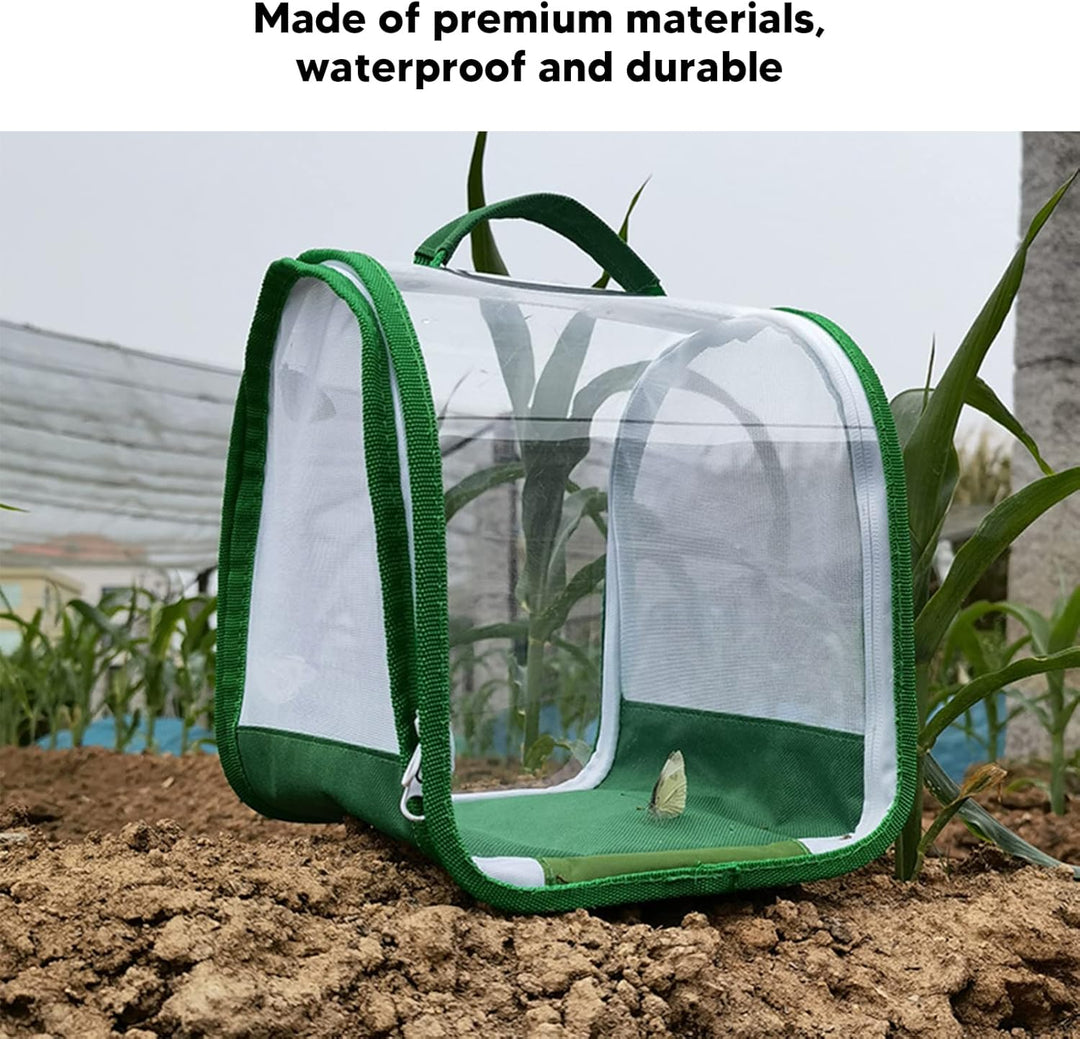 CHICIRIS Butterfly Habitat, Transparenter Monarch-Schmetterlings-Insektenkäfig, Zusammenklappbares P