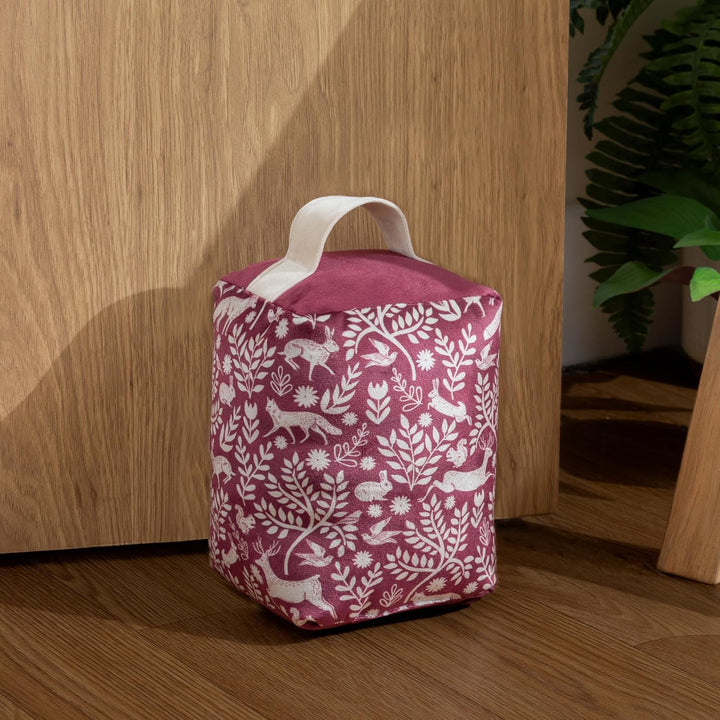 furn. Skandi Woodland Animal Velvet Türstop