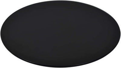 homiuse Tischplatte aus Gehärtetem Glas Rund 700 mm Schwarz Runder Desktop Gehärtetes Glas Tischplat
