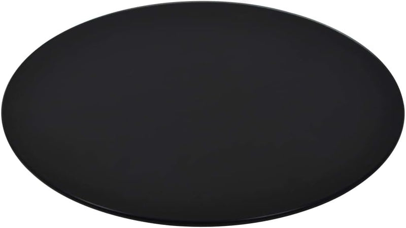 homiuse Tischplatte aus Gehärtetem Glas Rund 700 mm Schwarz Runder Desktop Gehärtetes Glas Tischplat
