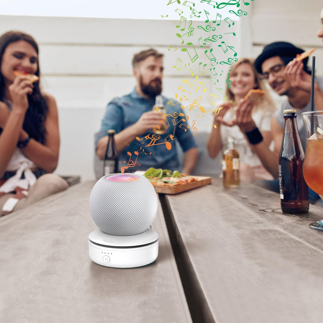 PlusAcc Akku Kompatibel mit HomePod Mini - Tragbare Ladestation Batterie Ständer Home Pod Mini Zubeh