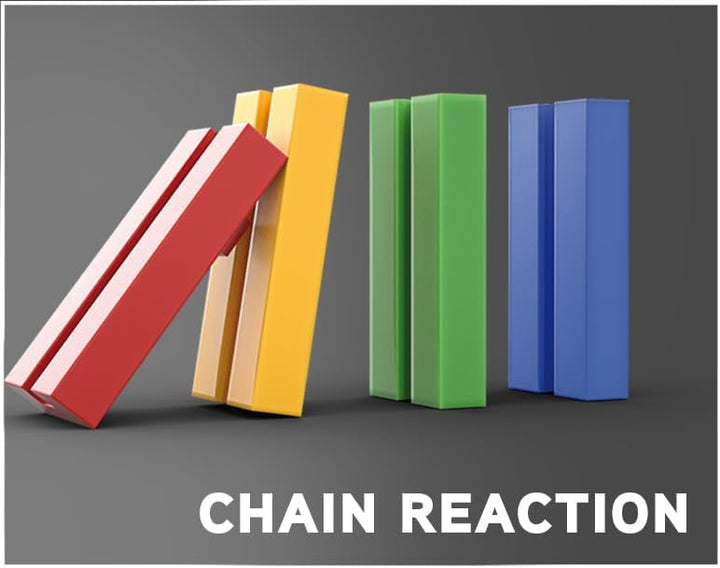Fischertechnik 569018 Advanced Crazy Reactions, Konstruktionsbausatz mit 3 Modellen zum Bauen von ve