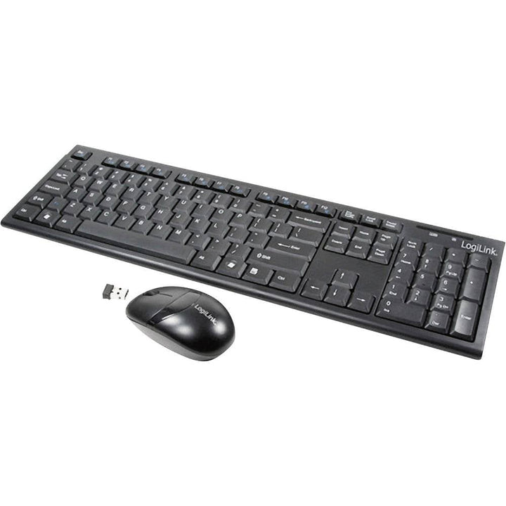 LogiLink ID0104 - kabelloses Tastatur/Maus Set, 2,4GHz, Tastatur 103 Tasten (+13 Hotkeys) - Maus (op