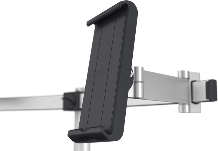 Durable Tischhalter für 1 Monitor 21-27" und 1 Tablet 7-13", mit Tischklemme, 360° drehbar, neigbar,