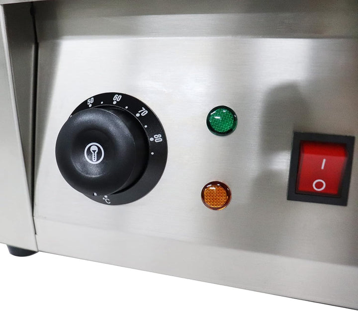 6 Töpfen Schokoladentemperiergerät YUNRUX 12kg kapazität Schokoladenschmelzgerät 0-80°C Elektrische