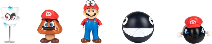 Super Mario Mario Odyssey 5er Pack, 6 cm