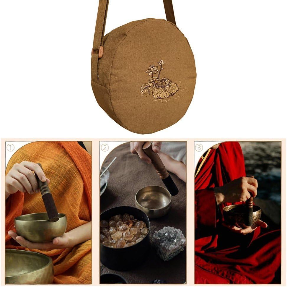 Buddhistische Tasche Mönch Buddha Klangschale Tasche Tibetische Klangschale Umhängetasche Meditation