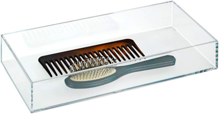 WENKO Kosmetik Organizer Femme Tray Long - Kosmetik-Aufbewahrung, Make-Up Organizer , Acryl, 30 x 5
