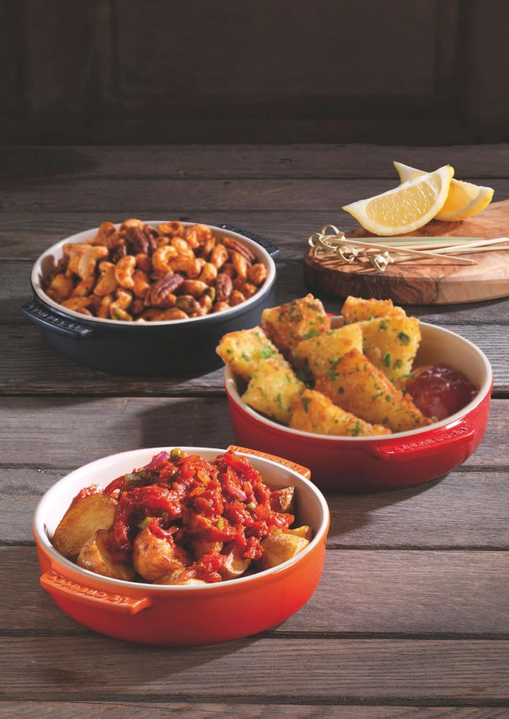 Le Creuset Tapasschale aus Steinzeug, 500 ml/ 14 cm, Kirschrot, 72102140600001, Kirschrot