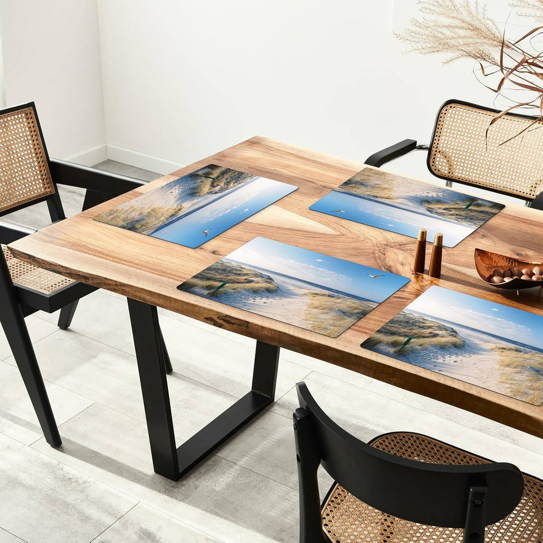 KitchenYeah© Platzsets Abwaschbar 6-Teilig 45x30 cm Tischsets Platzdeckchen Platzset Unterlage Tisch