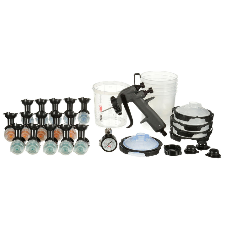 3M Lackier-Starter-Paket - 3M Performance Spray Gun 26778, inkl. PPS 2.0 Lackverarbeitungssystem, 15