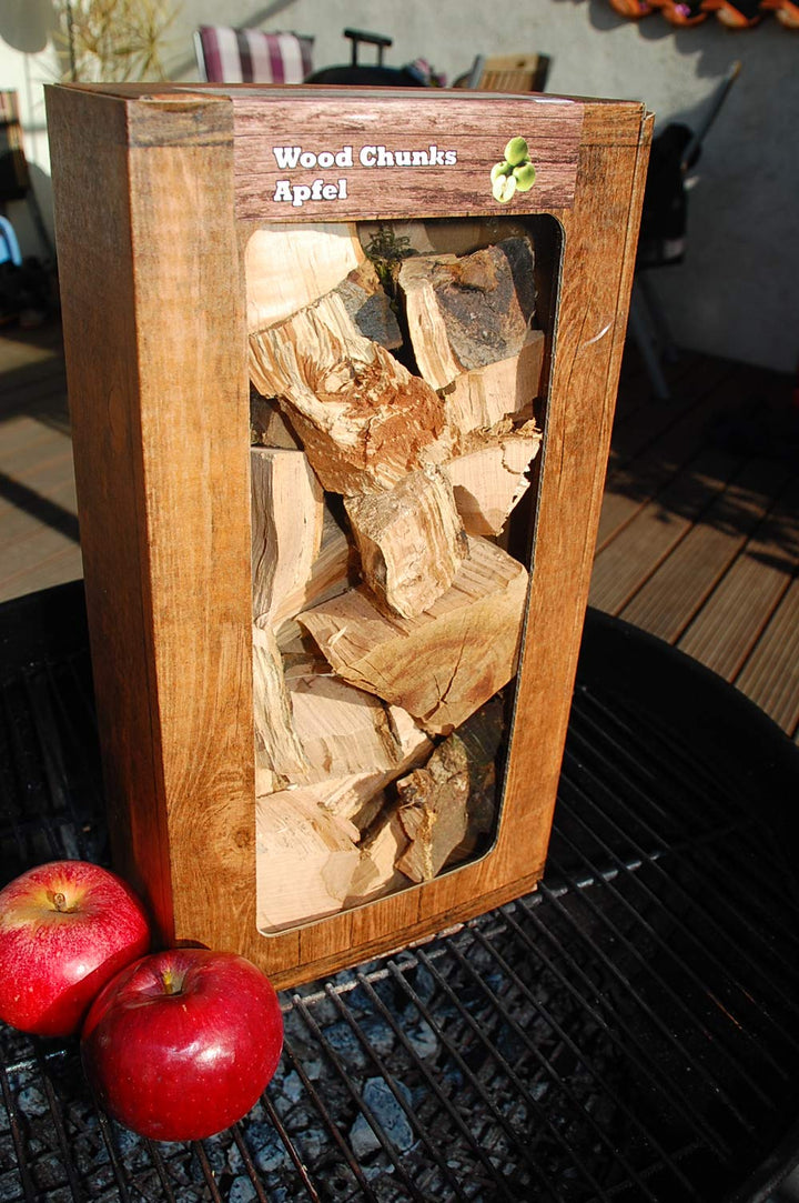 Landree Apfel Wood Chunks 1,5 kg Apfel - Apple, Räucherklötze, Räucherchunks, Smoking Chunks direkt