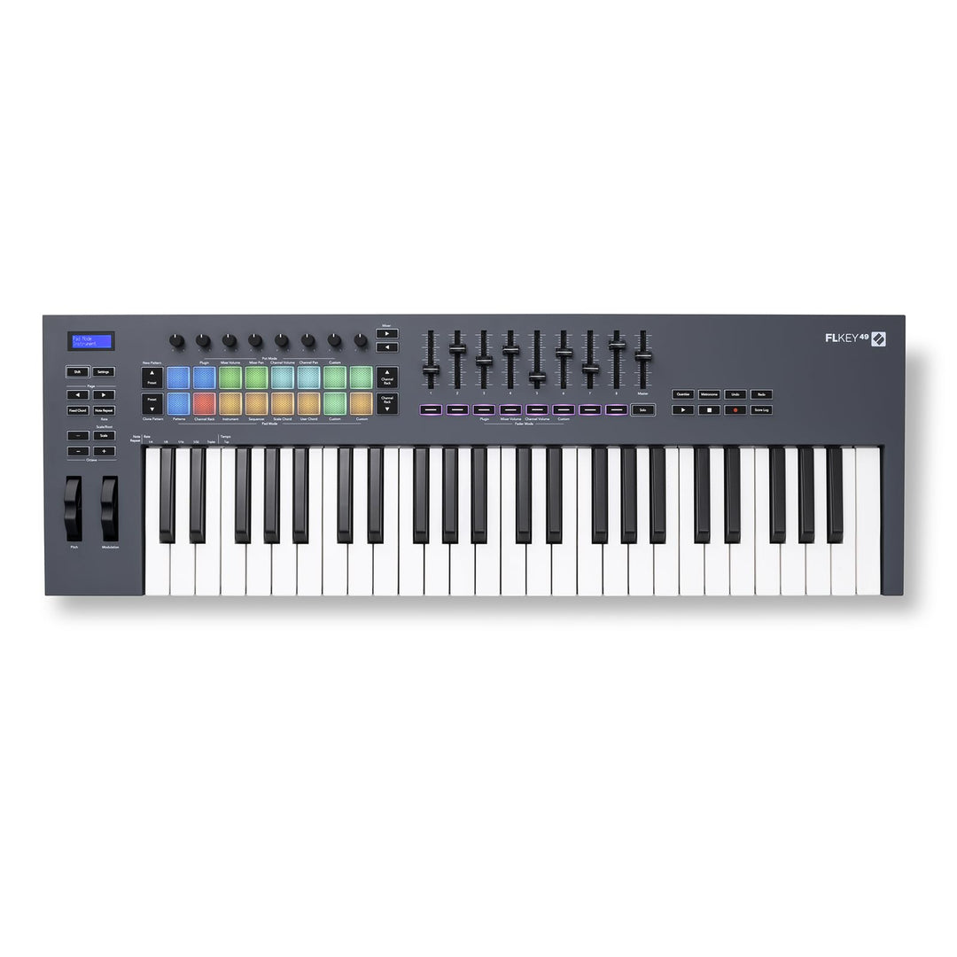 Novation FLkey 49 MIDI-Controller-Keyboard — Nahtlose Integration in FL Studio, mit Akkord- und Skal
