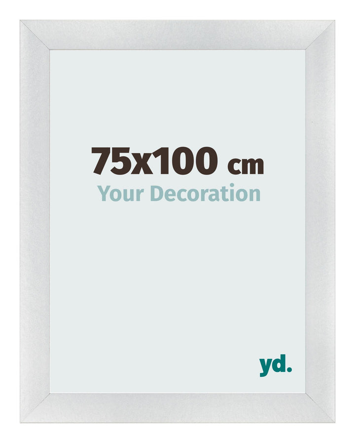 yd. Your Decoration - Bilderrahmen 75x100 cm - Silber Matt - Bilderrahmen aus MDF mit Acrylglas - An