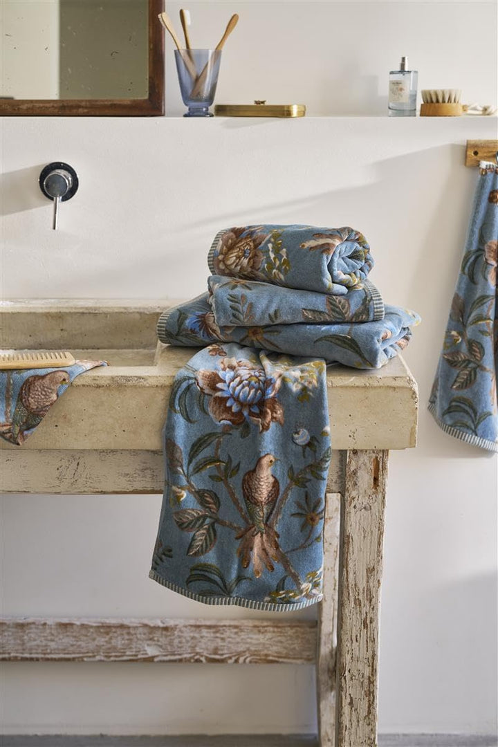 Pip Secret Garden Blue 70x140 Duschtuch 70 x 140 cm, Duschtuch 70 x 140 cm