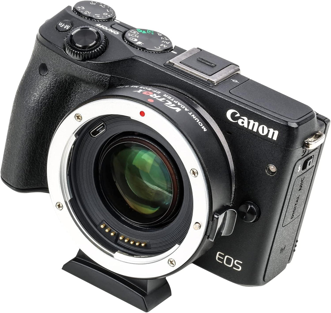 VILTROX EF-EOS M2 Speed Booster 0,71x Autofokus Speedbooster Objektiv Adapter kompatibel mit Canon E