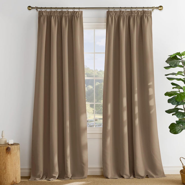 PONY DANCE Verdunkelungsvorhang Kräuselband Gardienen 2-Set H 300 x B 140 cm Gardinen Wohnzimmer Hit
