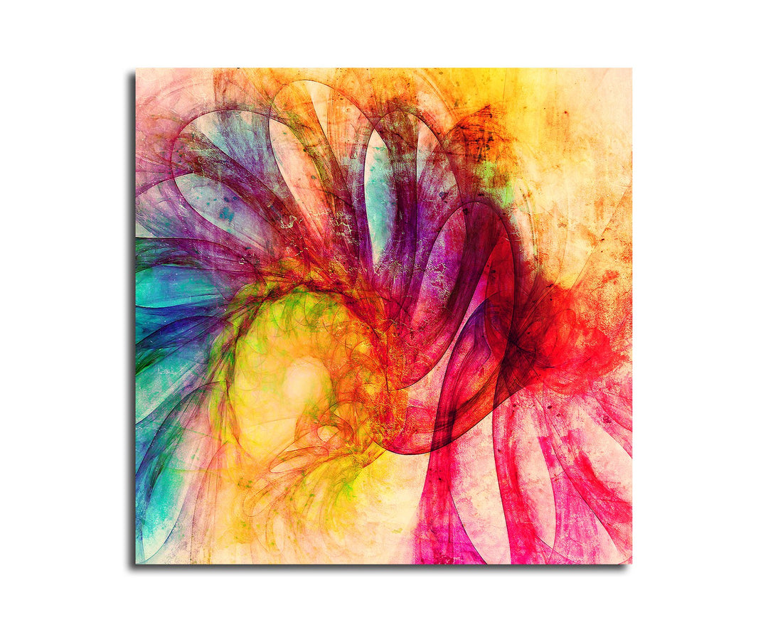 Paul Sinus Art Modernes Wandbild Abstrakt047_60x60cm Abstrakte Kunst Kunstdruck auf Leinwand Zeitlos