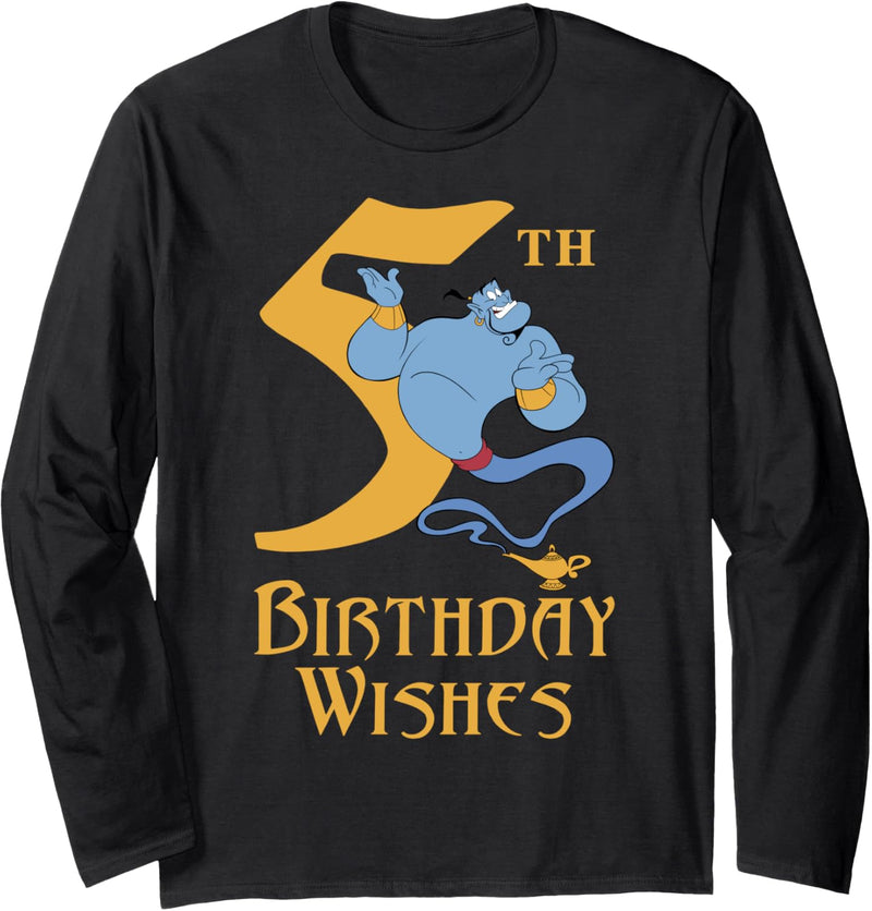 Disney Aladdin Genie 5th Birthday Langarmshirt