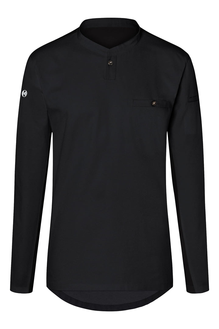 Karlowsky Herren Langarm Arbeitsshirt Performance 60% Baumwolle, 40% Polyester XL Schwarz, XL Schwar