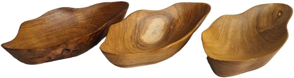 WINDALF Handgearbeitete Kleine Teak-Holzschale IROIZA 25 cm Seifen- & Schmuckschale Münzen & Schlüss