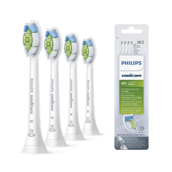 Philips Sonicare Original W2 Optimal Weiss Standard-Schallzahnbürstenköpfe - 4er-Pack in Weiss (Mode