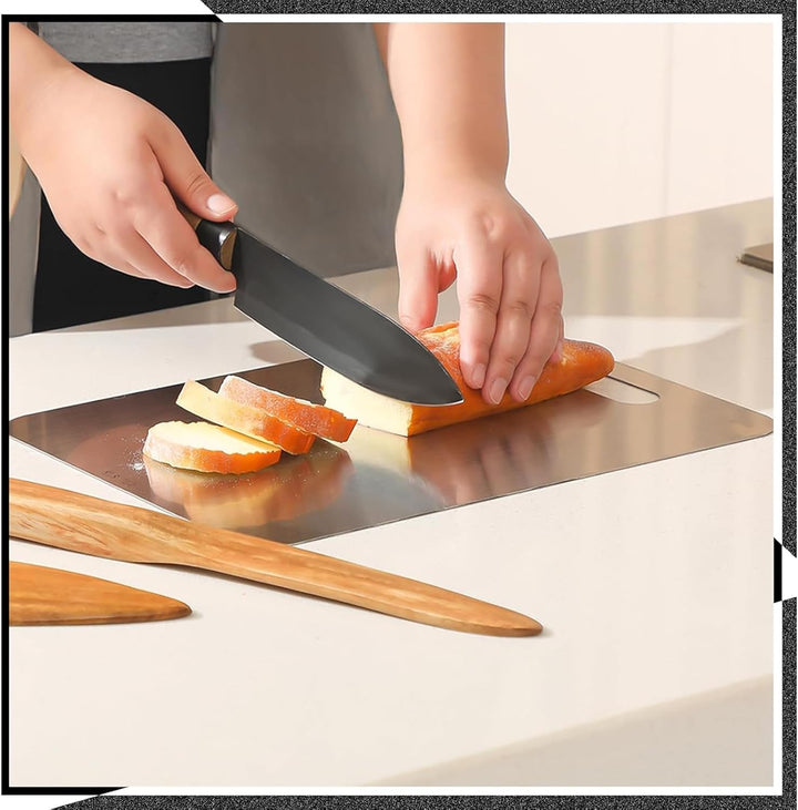 Titan Schneidebrett S316 Edelstahl Schneidebretter Küchenbrett Doppelseitiges Lebensmittel Grade Cut