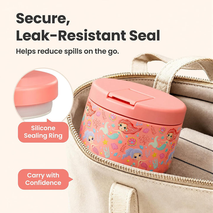 Itslife Thermobehälter für Essen 350ml Edelstahl Warmhaltebebehälter, Kinder auslaufsicherer Lunchbe