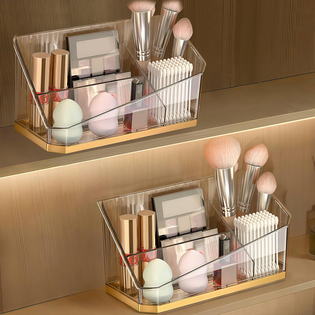 HARLIANGXY Spiegelschrank Organizer Innen, 2 Stücke Badezimmerschrank Aufbewahrung Box, Kunststoff M
