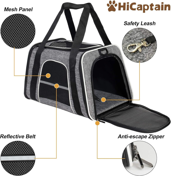 Katzen Transportboxen, Atmungsaktive und Faltbare Hundebox,Hundetasche Transportbox mit Verstellbare