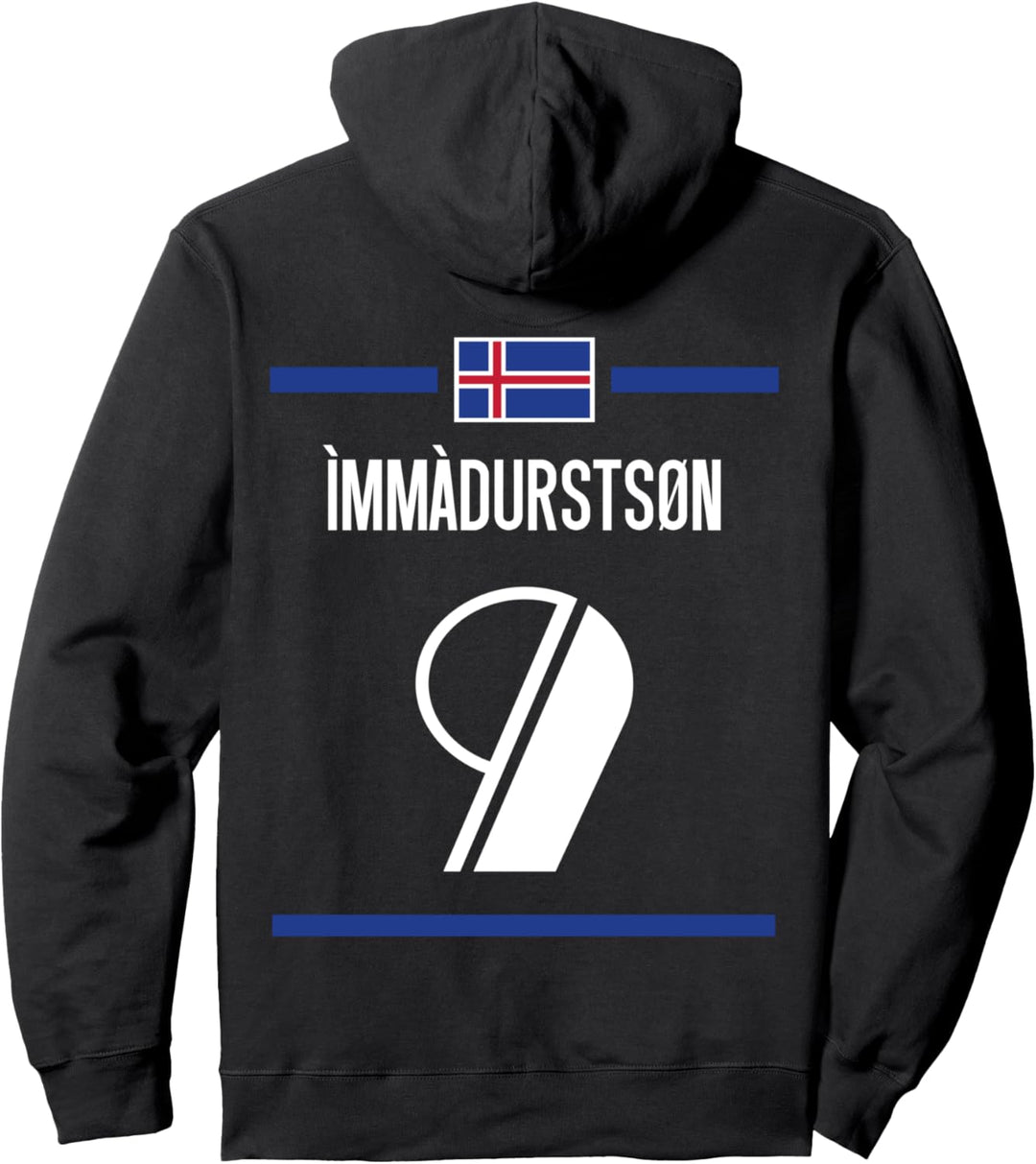 Back Print Isländische Namen Sauf Trikot Fussball Mallorca Pullover Hoodie