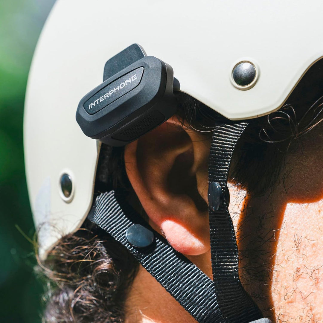 INTERPHONE AERIAL Fahrradhelm Headset für eine Person – Fahrrad Headset für eine Kommunikation bis 3