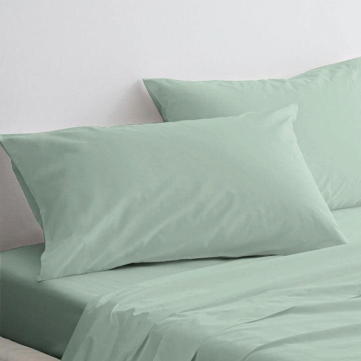 Pizuna Luxuriöser Soft-Satin 2er Pack Kissenbezug 70 x 90 cm Meeresschaum, 800 Fadenzahl Baumwolle K