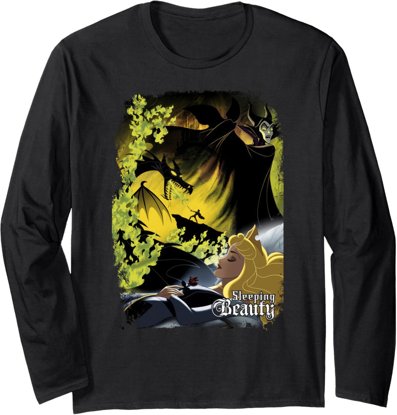 Disney Sleeping Beauty Poster Langarmshirt