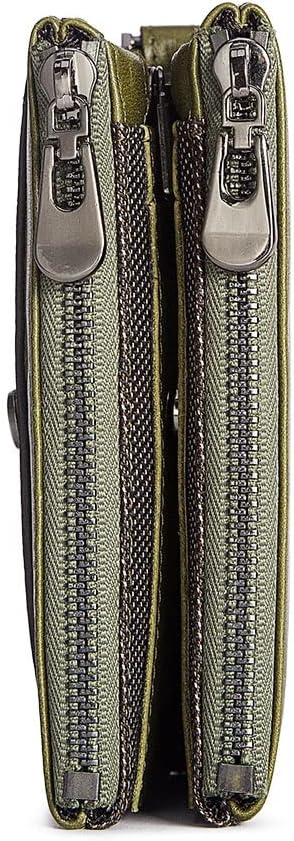 HUMERPAUL Herren Geldbörsen mit Kette, Ledergeldbörse für Herren mit RFID Schutz, Brieftasche aus ec