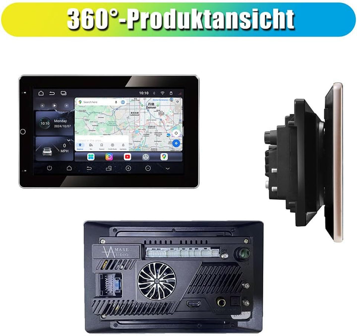 Amaseaudio Android 10 Autoradio, DSP+, 10.1" 90 gedreht Touchscreen, 2 Din für Universal, DSP+, Unte