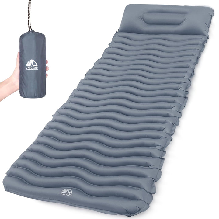 Unigear Camping Isomatte Kleines Packmass, Aufblasbare Luftmatratze Camping, Schlafmatte für Outdoor