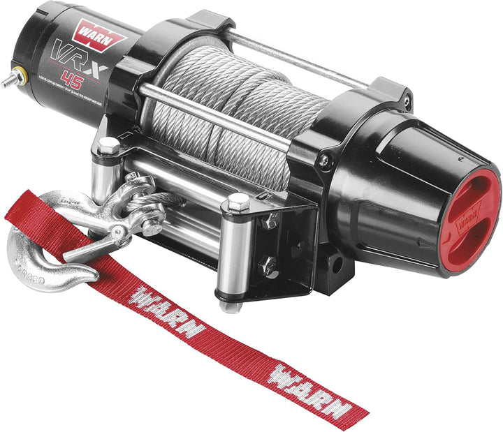 WARN 101045 VRX 45 Drahtseil Powersport Seilwinde, Schwarz/Silber, 2,0 kg Stahlseil 4,500 lbs., Stah