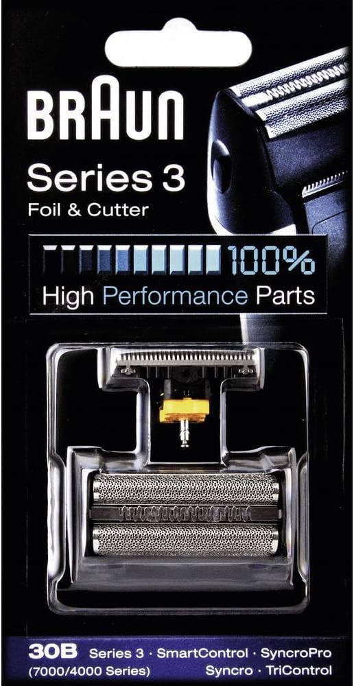 Braun Ersatzscherteil 30 B Schwarz, Kompatibel mit Series 3 Rasierern