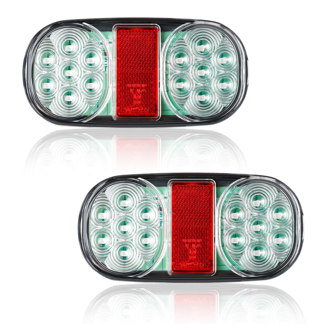 AOHEWEI LED Anhänger Rückleuchten 12V Beleuchtung Bremslichten Lkw Heckleuchte Blinklicht Hinten Was