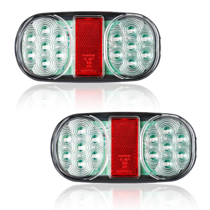 AOHEWEI LED Anhänger Rückleuchten 12V Beleuchtung Bremslichten Lkw Heckleuchte Blinklicht Hinten Was