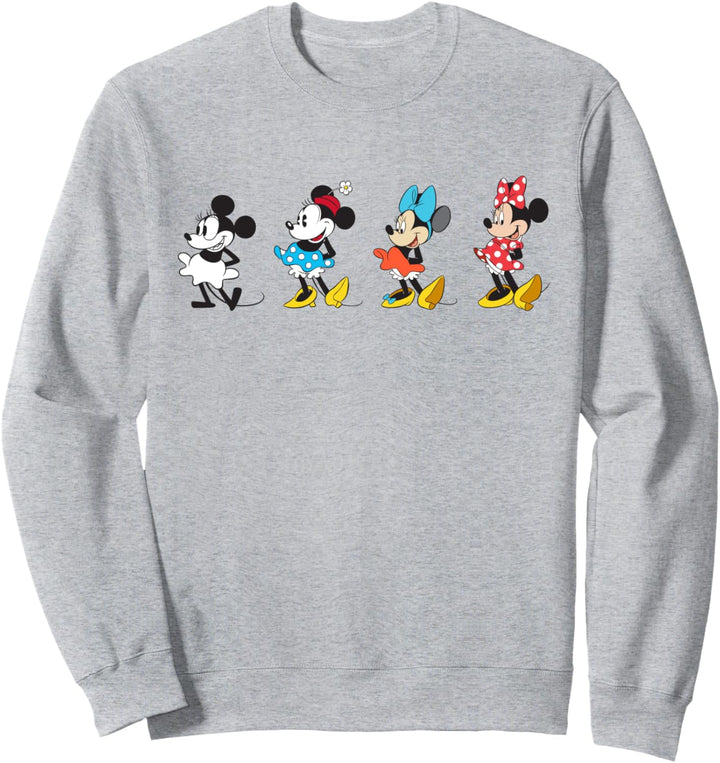 Disney Minnie Mouse Through the Decades Sweatshirt